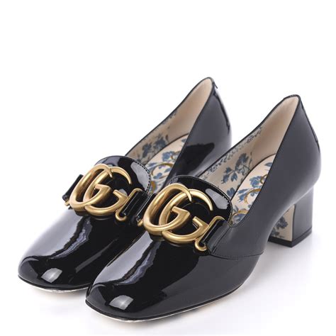 gucci kitten heel mules|Gucci marmont mid heel pump.